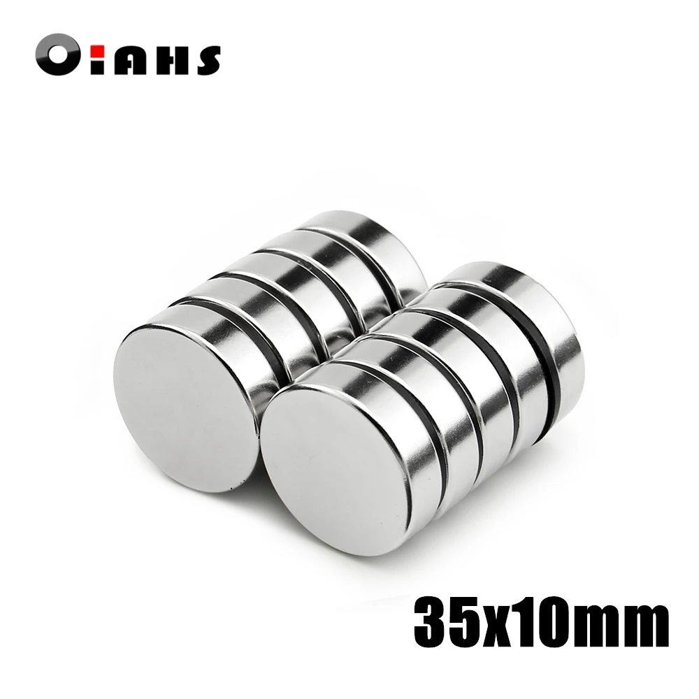 

1pcs 35x10mm Super Powerful Strong Bulk Small Round NdFeB Neodymium Disc Magnets Dia 35mm x 10mm N35 Rare Earth NdFeB Magnet