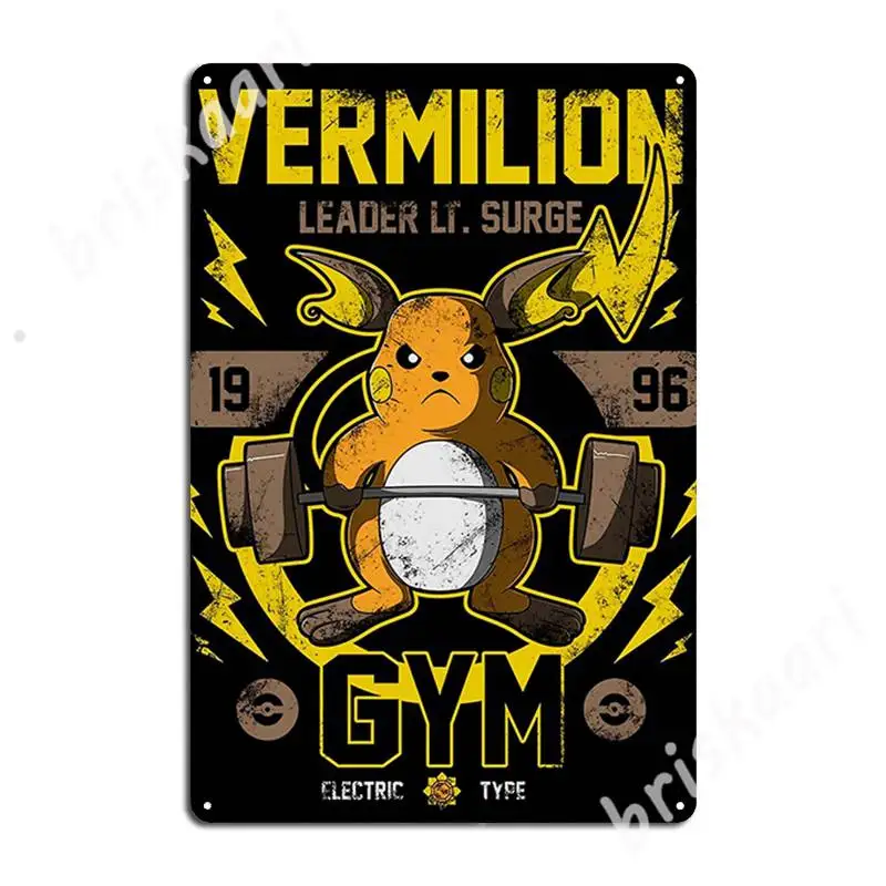 

Vermilion Gym - Leader Lt. Surge - 1996 Metal Signs Club Home Bar Cave Wall Decor Decoration Tin sign Posters