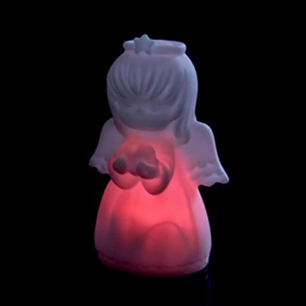 LED Night Lamp Christmas Angel LED Ambient Light Statue Colorful Desktop Angel Night Lamp For Birthday Party Christmas Gifts