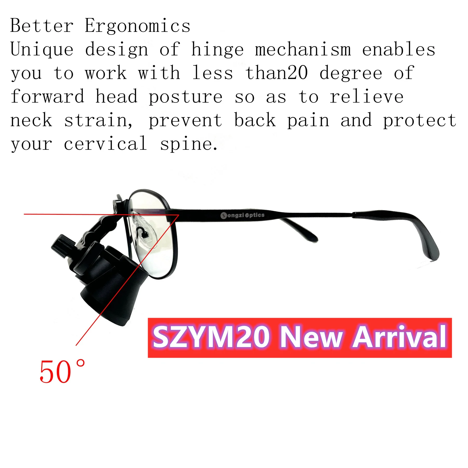 (2.5X,3X,3.5X optional) Titanium frames Dental Surgical Loupes with SZ05C High Brightness LED Light