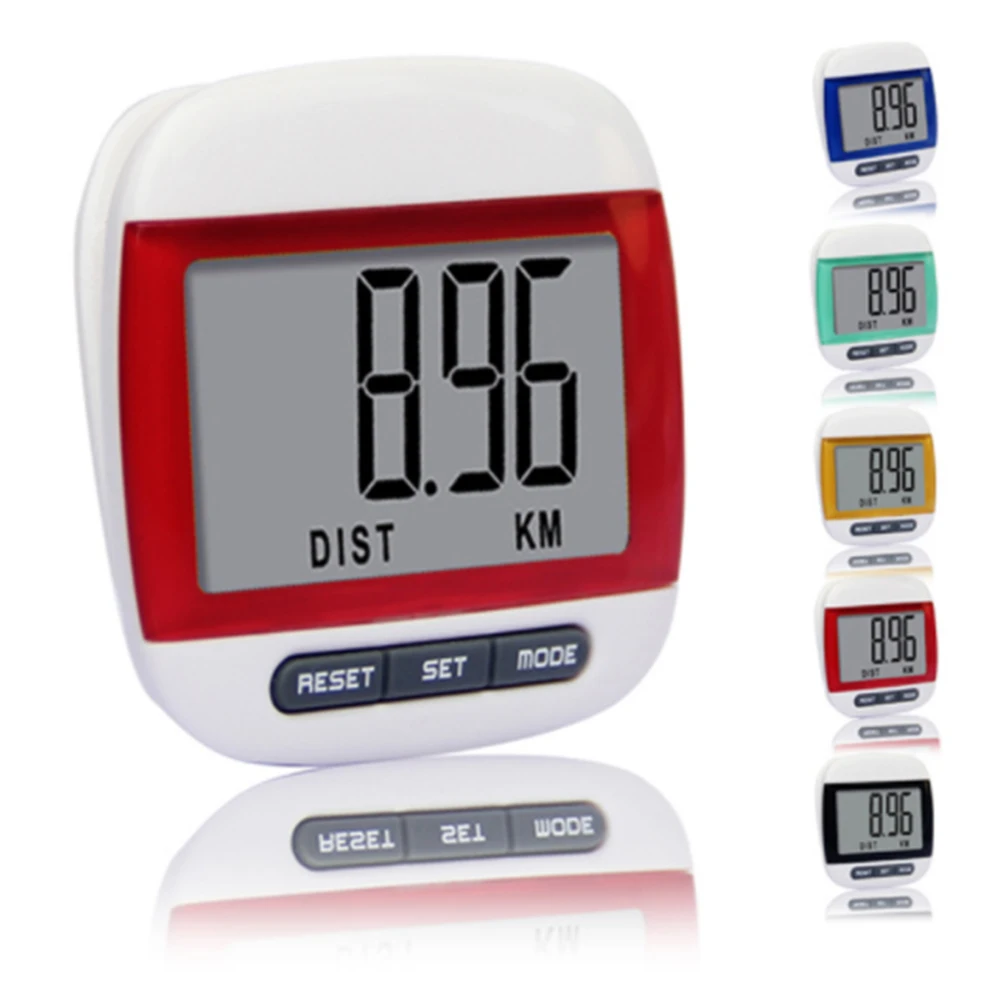 Waterproof Walking Step Counter Contador de Calorias de Movimento Pedômetro Digital Multifuncional para Corrida Leve Fácil de Transportar