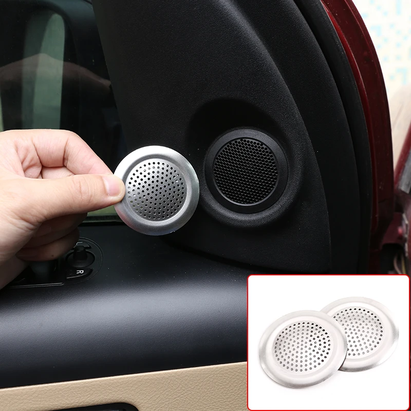 

For Land Rover Freelander 2 2007-2015 Alloy Car Door A-pillar Speaker Horn Net Tweeter Covers, Interior Modification Accessories