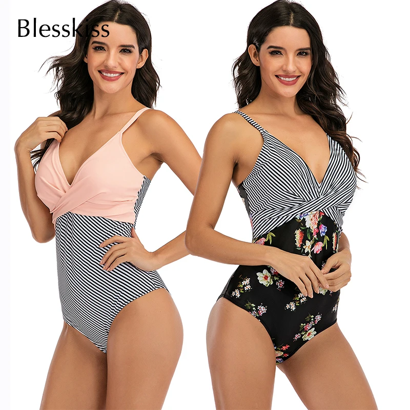 

Plus Size Swimwear Women One Piece Swimsuit Push Up Bra 2023 Summer Large Halter Onepiece Swimming Suit For Women Bathing Suit