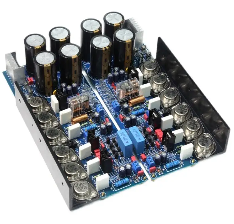 T330 high power hifi fever Gold sealed transistor post power amplifier board with rectifier circuit Adjustable pure class A