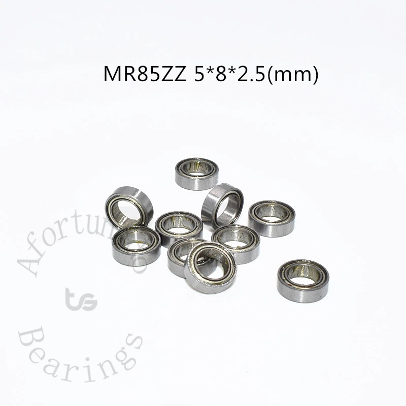 Rolamentos de aço cromado em miniatura, metal selado, MR85ZZ, 5*8*2.5mm, frete grátis, 10Pcs