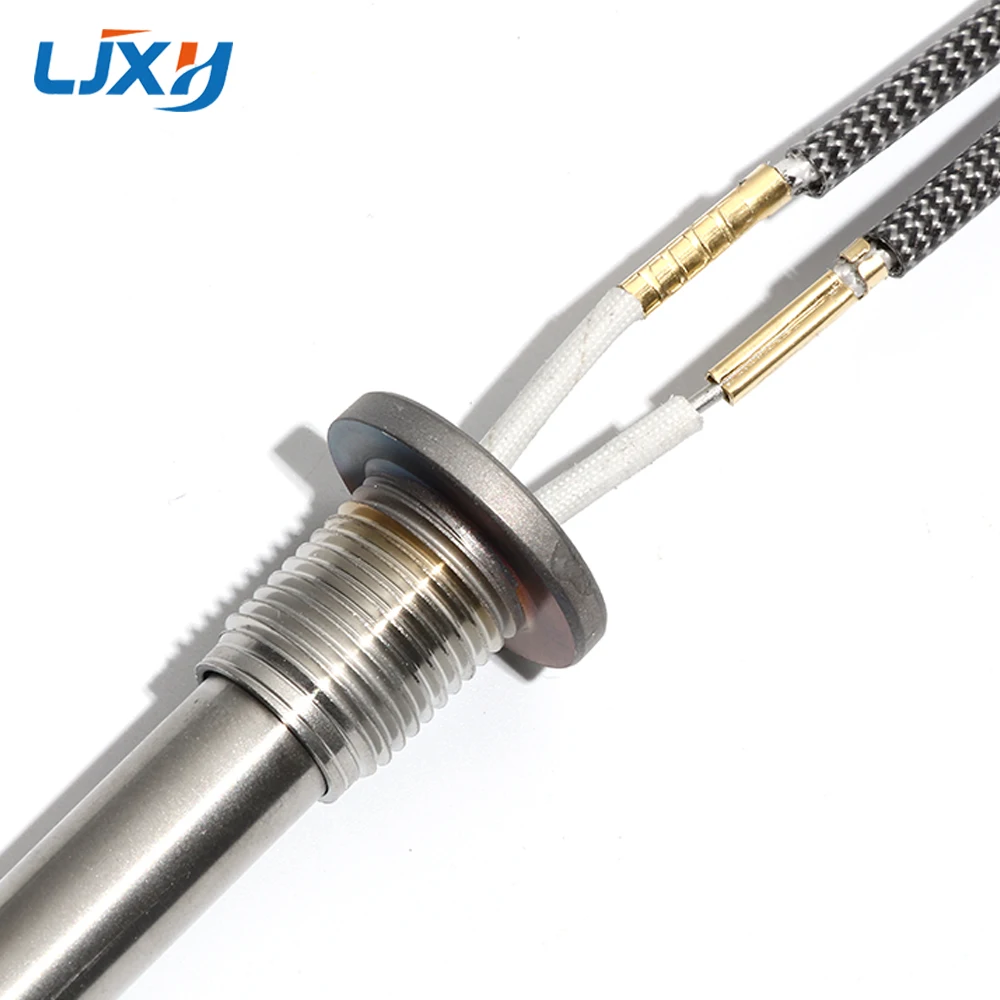 LJXH 12V 100W/150W/200W Round Flange Immersion Cartridge Heater All 304 SUS M16 Tubular Tooth Pipe Heating Element