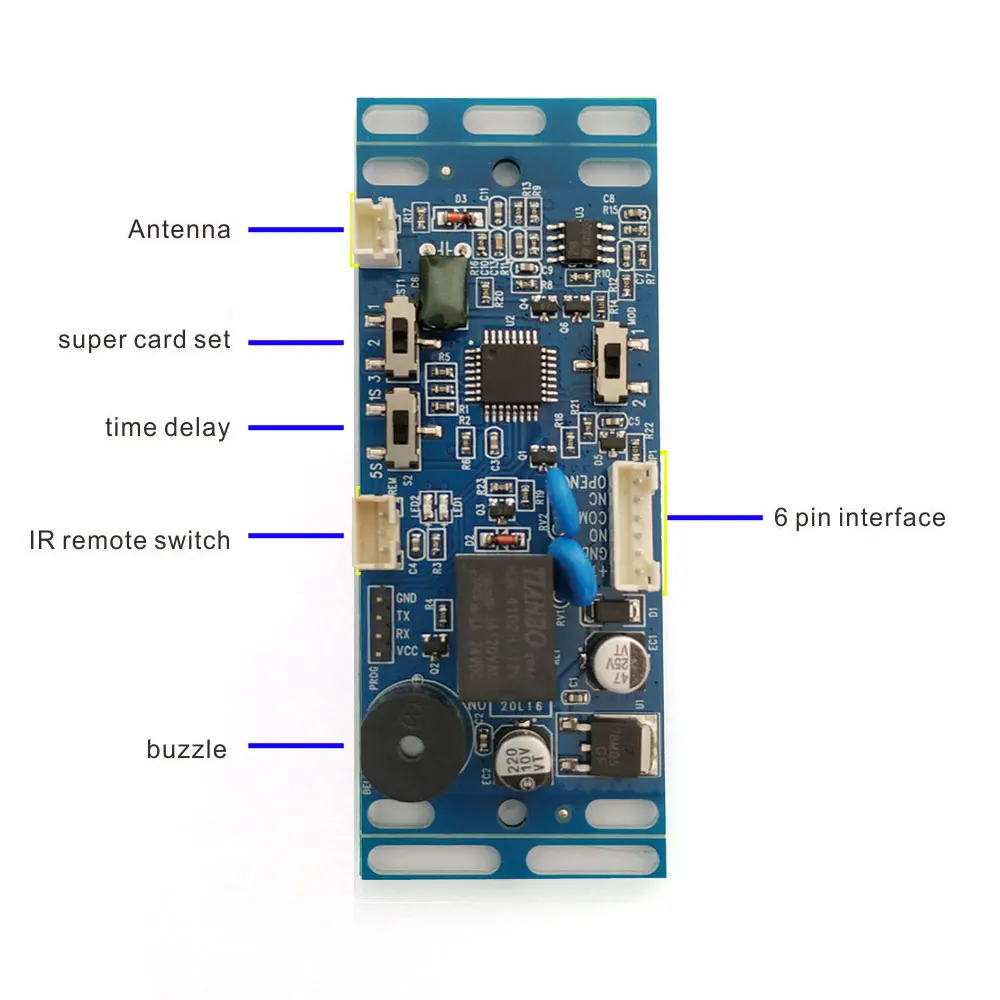 10pcs RFID EM/ID Embedded Door Access Control ,Intercom Access Control, Lift Control ,With 10 Em Key Fob