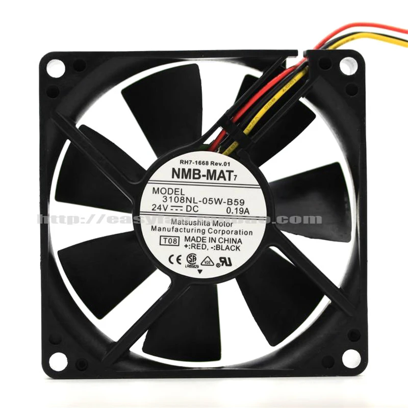 

New original NMB 3108NL-05W-B59/B50 24V 0.19A 8020 8cm inverter copier cooling fan