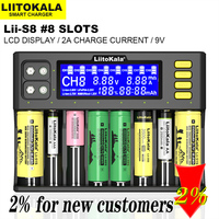 LiitoKala Lii-S8 Lii-S6 Lii-PD4 Battery Charger Li-Ion 3.7V NiMH 1.2V Li-FePO4 3.2V IMR 3.8V for 18650 26650 21700 26700 AA AAA