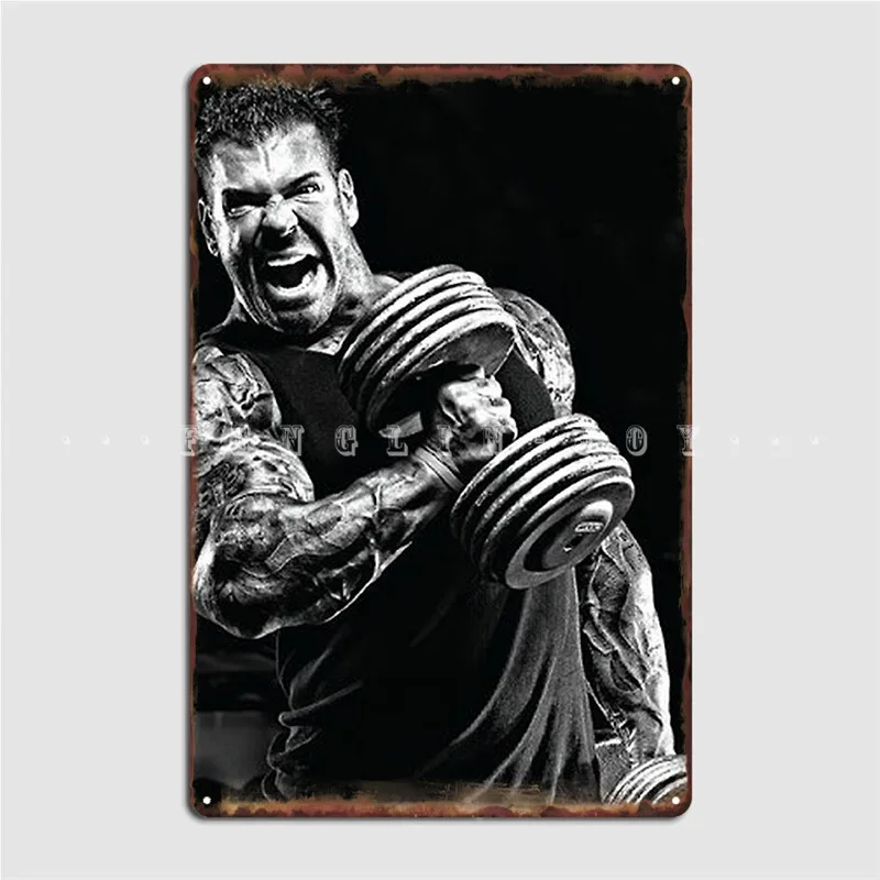 Rich Piana Poster Metal Plaque Club Party Bar Cave Personalized Mural Painting Tin Sign Poster