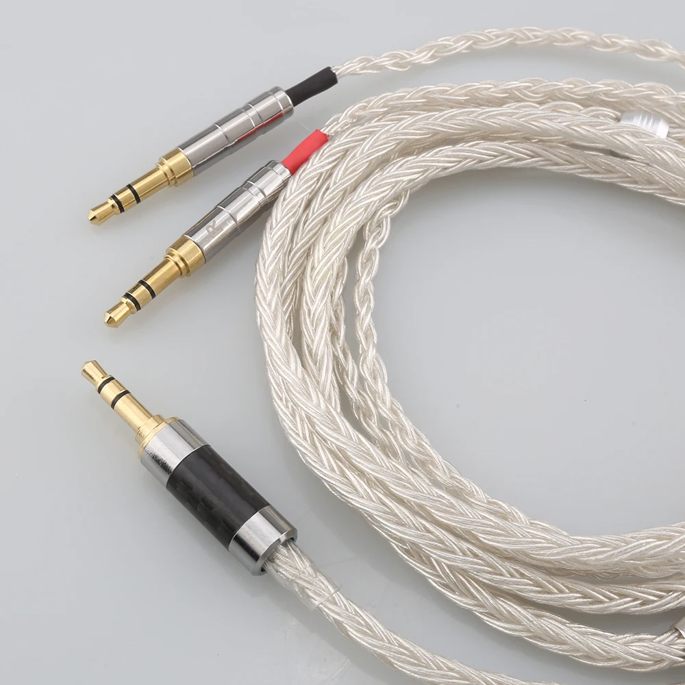 2.5/3.5/4.4mm XLR zrównoważony 16 rdzeniowy posrebrzany kabel do słuchawek dla Hifiman Sundara Ananda HE1000se HE6se he400i he400se Arya