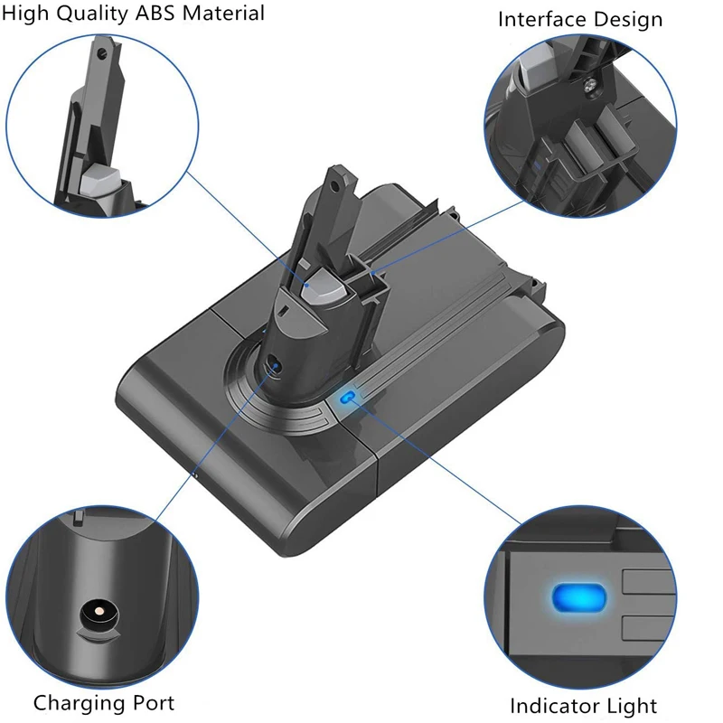 다이슨 V7SV07 V7 플러피 V7 애니멀 V7 엑스트라 충전식 배터리 진공 청소기용 3Ah 4.0Ah 21.6V 리튬 이온 교체용 배터리