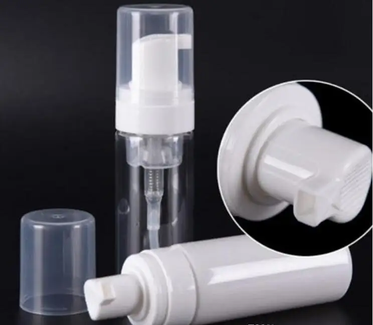 50ml Travel Foamer Bottles Empty Plastic Foam Pump Bottles Used as Hand Wash Soap Mousse Cream Dispenser Bubbling Bottle