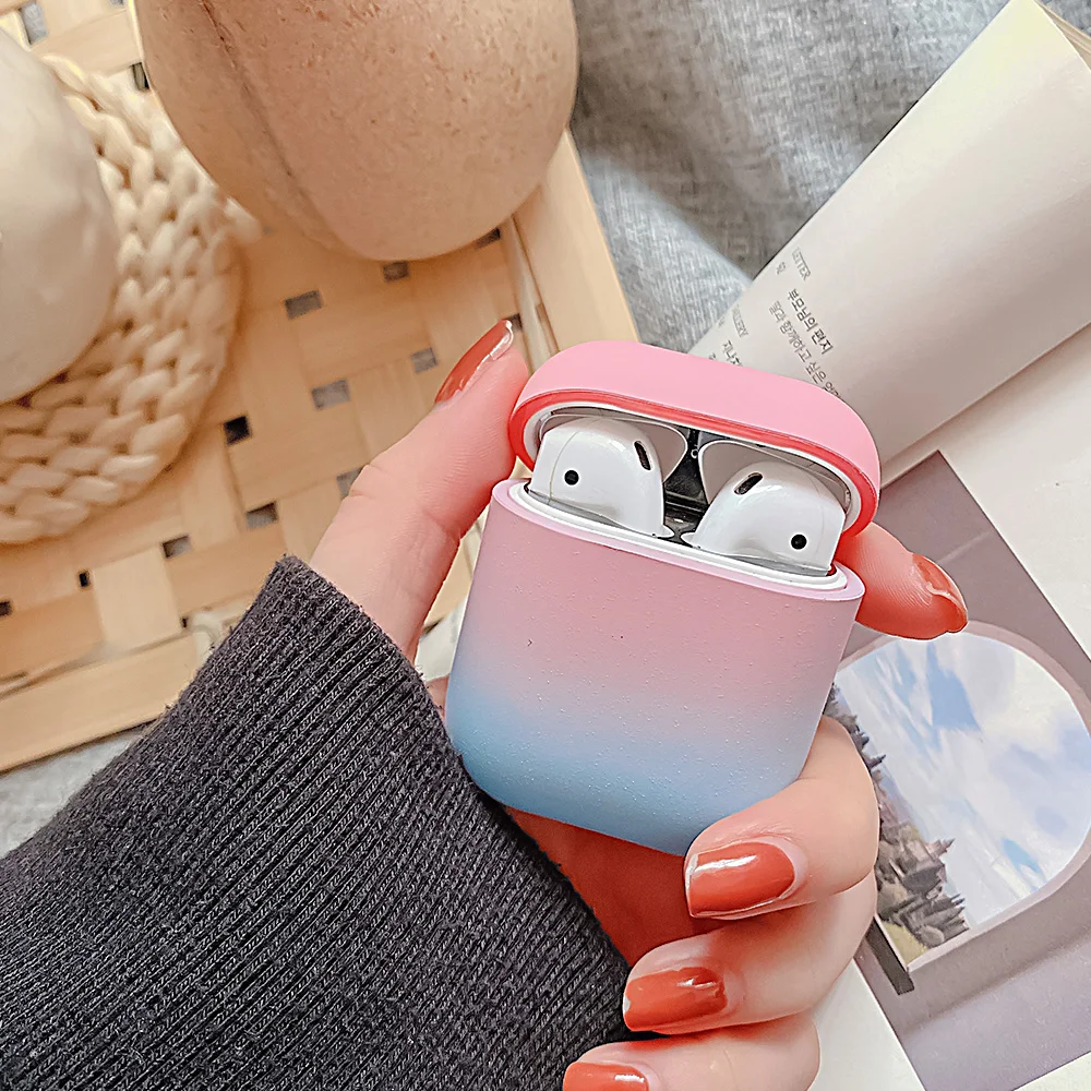 Case For Apple AirPods Pro Matte Gradient Cute Candy Color Earphone Cover For AirPods Pro Protection Luxury Hard PC Accessories