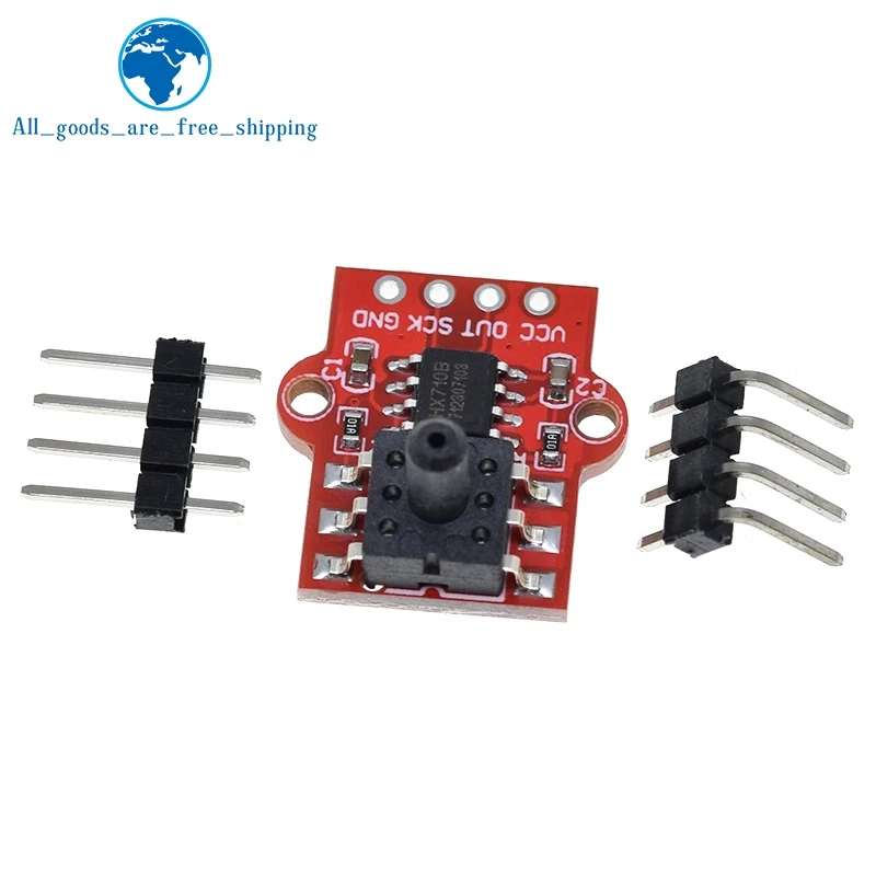 TZT DC 3.3V 5V 0-40KPa Pressure Sensor Module Connect 2.5mm Soft Tube Digital Liquid Water Level Controller Board For Arduino