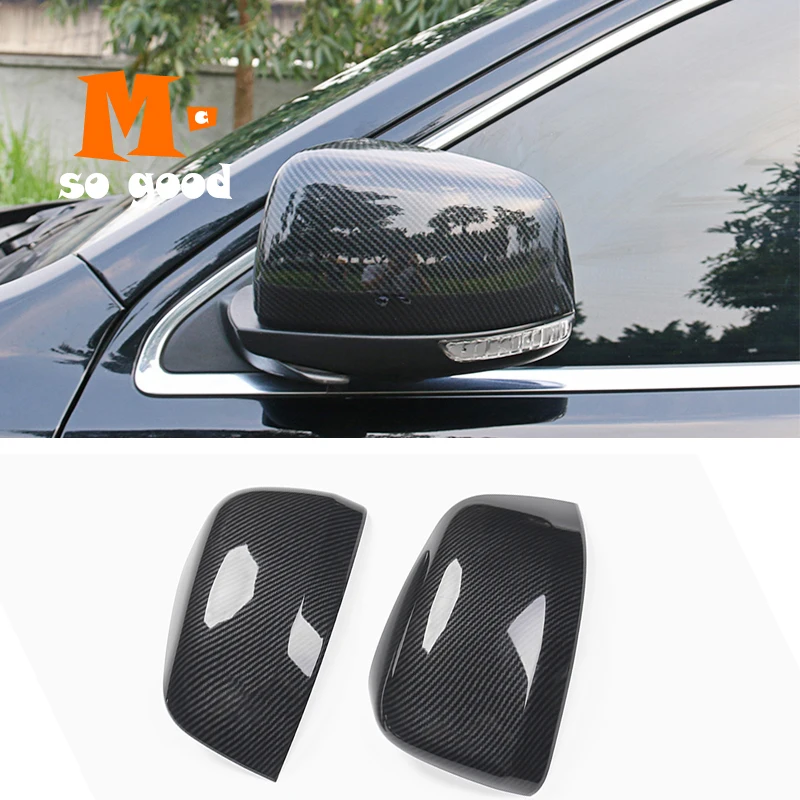 

ABS Chrome/Carbon Fiber for Jeep Grand Cherokee 2014 15 16 17 18 2019 Car Rear View Side Door Turning Mirror Cover Shell Trim