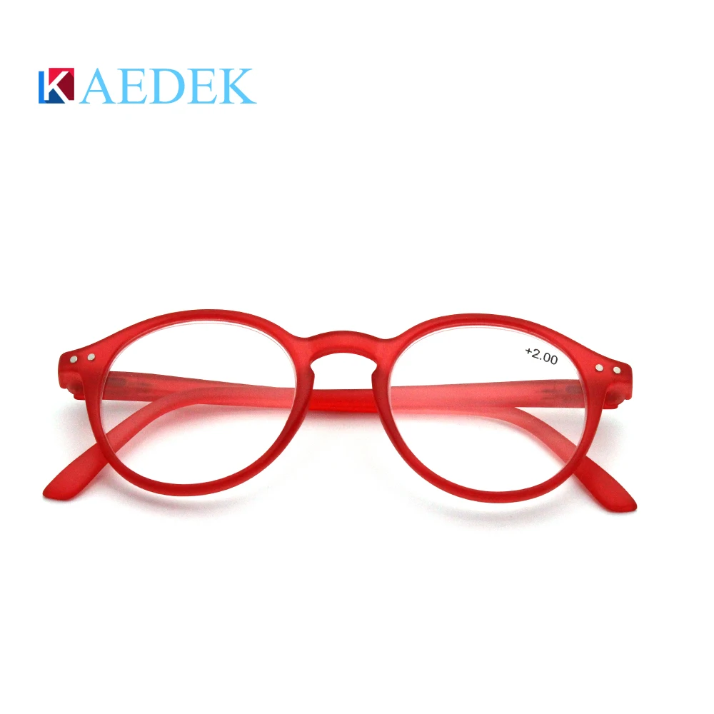 KAEDEK Reading Glasses Frame Women Glasses Clear Round Eye Glasses Man Stylish Glasses For Sight With Diopters Oculos+1+1.5+2+3