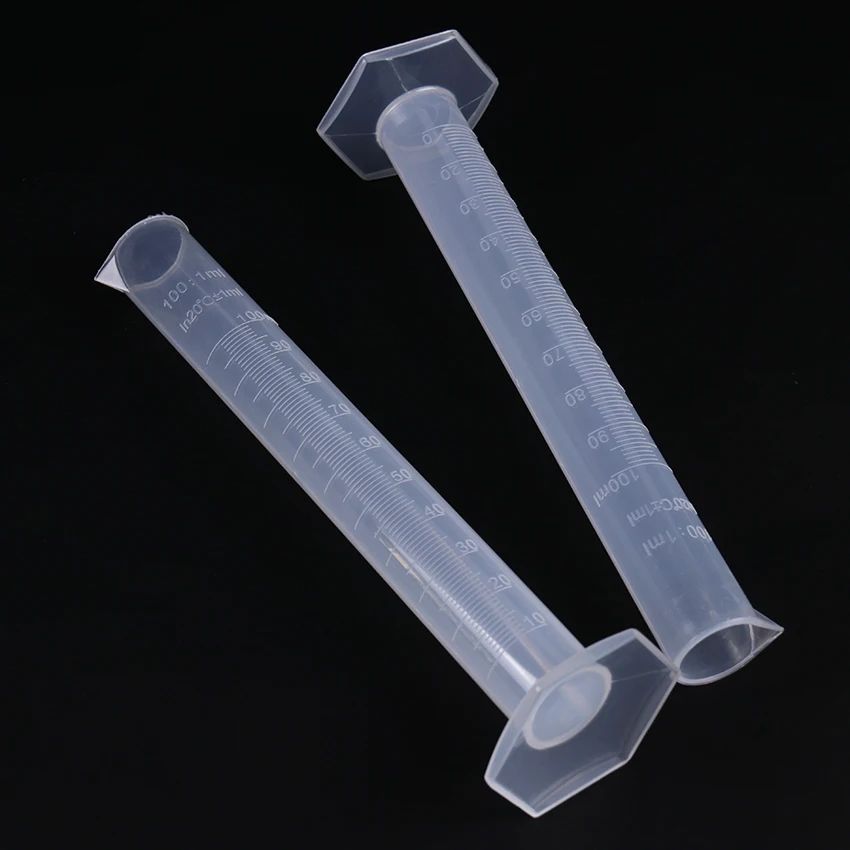 10-1000ml Transparent Plastic Graduated Tube Liquid Measurement Graduated Cylinder Laboratory-Specific Laboratory Supplies