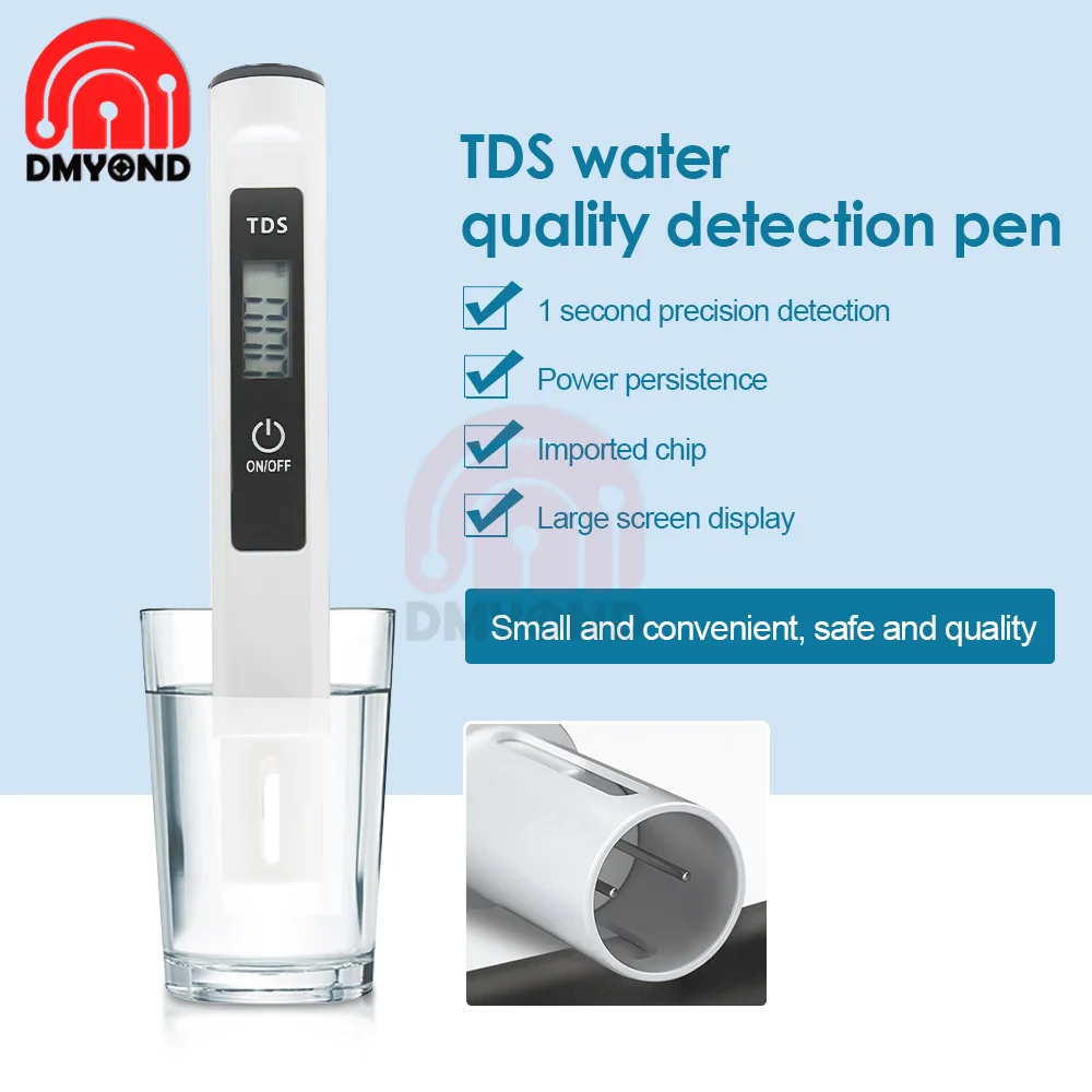 0-9990PPM TDS-M3 Water Detection Portable Pools Digital Water Quality Monitor Multifunctional Water Purity Temperature Meter TDS