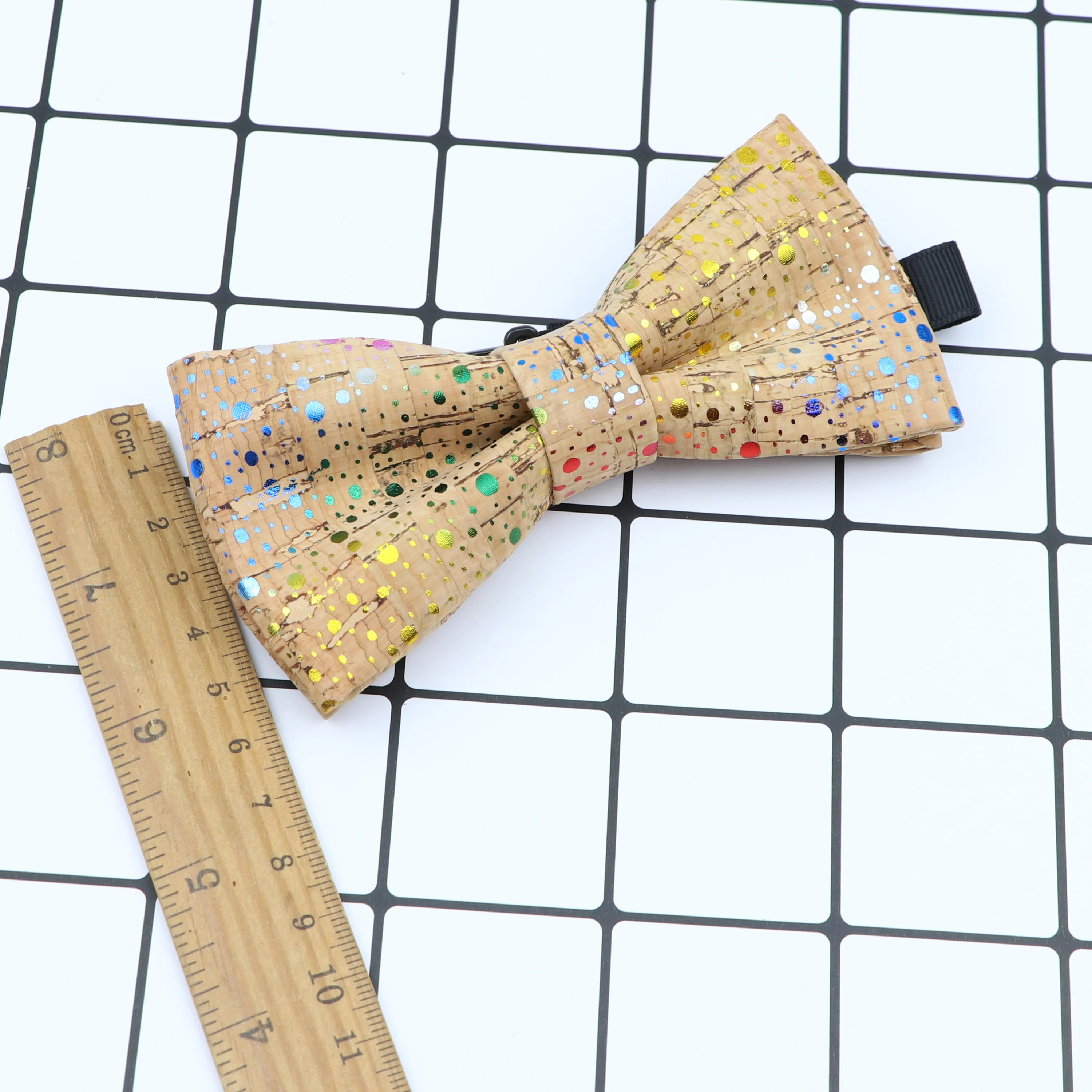 New Design Cork Wood Fashion Parent-Child Bow Ties Novelty Handmade Solid Neckwear Wedding Party Gift Accessories Men Bowtie