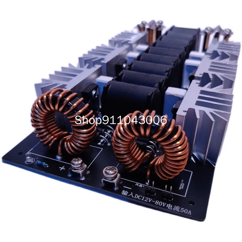 6 Tube ZVS High Frequency Electromagnetic Induction Heating Machine 2500W Smelting DIY Kit for Quenching and Heat Treatment