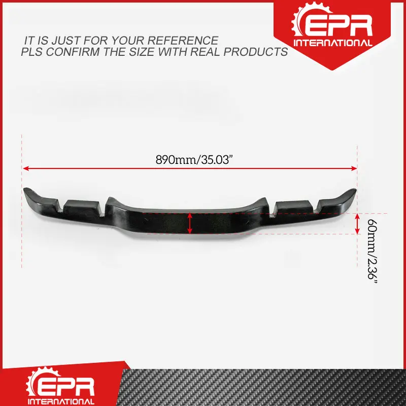 For Civic FK8 2017+ BLZ Style FRP Fiber Glass Rear Garnish Fiberglass Bumper Diffuser Trim FK8 Splitter Kit Tuning Part