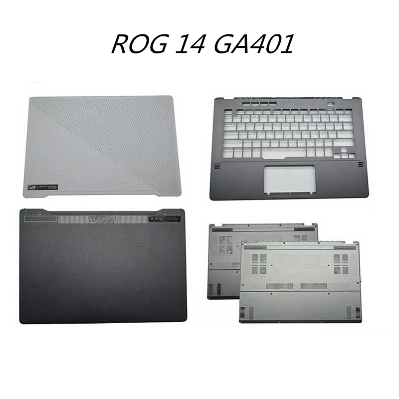 New LCD Back Cover Screen lid Topcase Top Cover For Asus ROG 14 GA401 Bottom Cover Lower Case Base Carcass