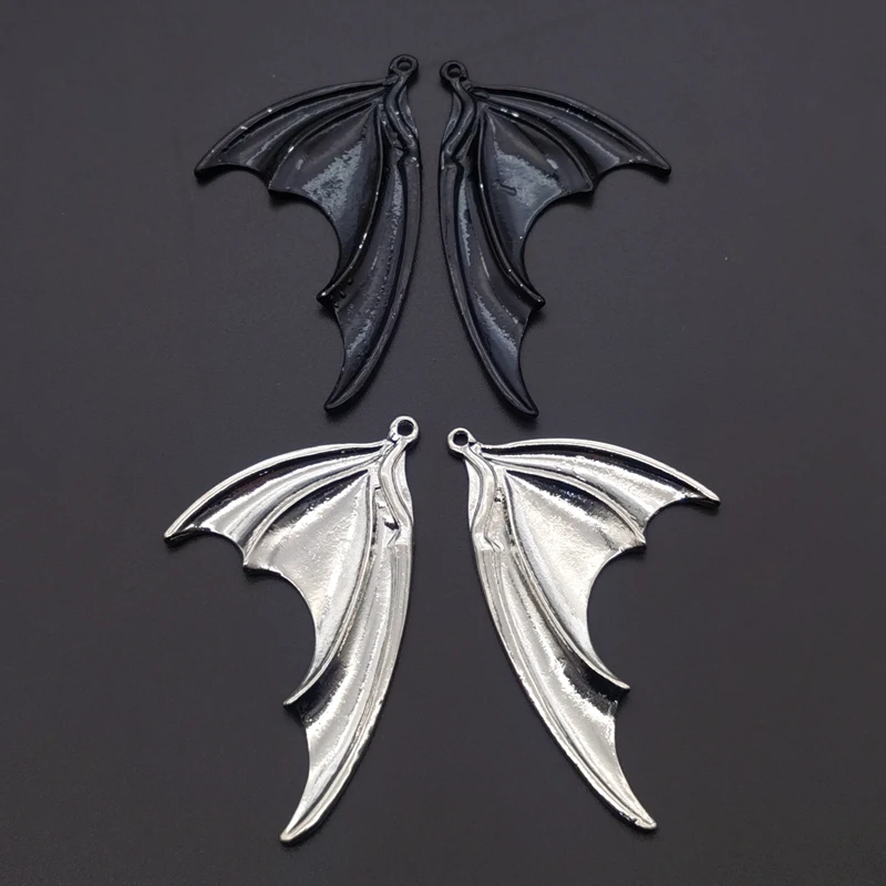 6pcs(3 Pairs) Bat Wings Charms,Wings Charm, Antique Making Pendant Fit,Jewelry Making ,DIY Findings Handmade Jewelry