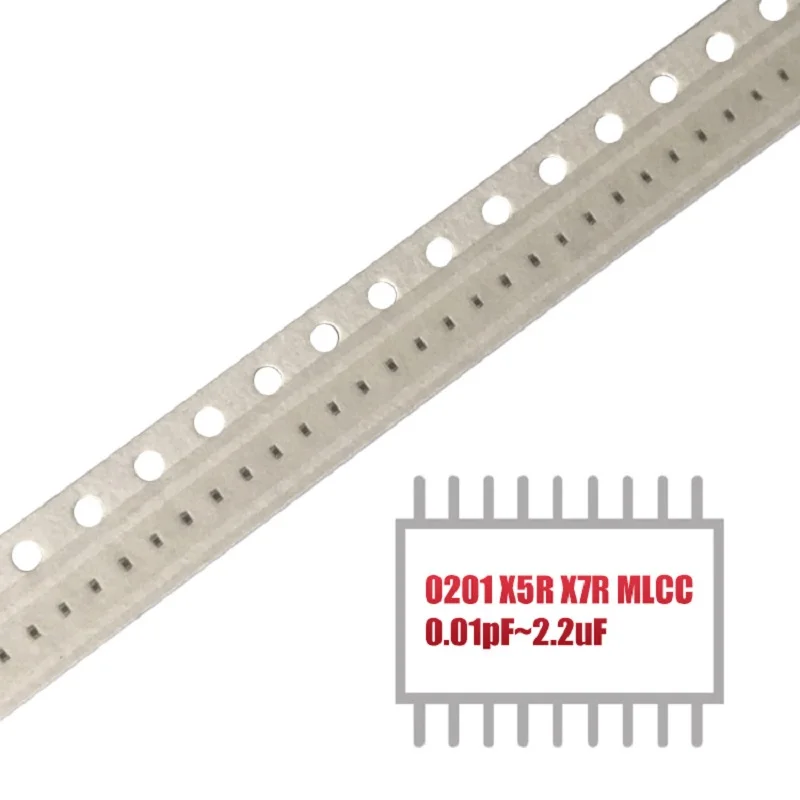 MY GROUP 100PCS 0201 X5R X7R  SMD less than 2.2uF  MLCC Monolithic Chip Multilayer Ceramic Capacitor in Stock