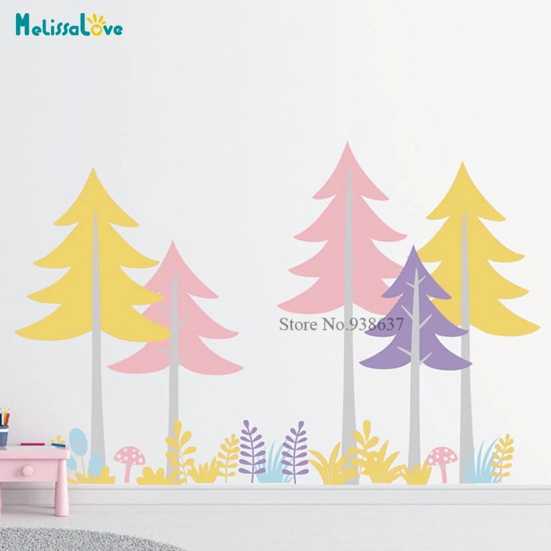 

Nursery Tree Colletion Decal Living Room Decor Baby Room Classroom Sticker Removable Vinyl Wall Stickers BB776