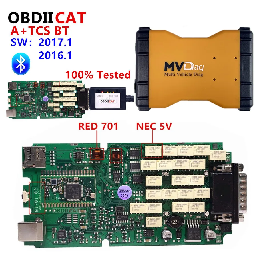 

OBDIICAT Mvdiag V3.0 Multi Diag MVD 2021.11 NEC Relays For Cars/Trucks OBD2 Diagnostic Tool