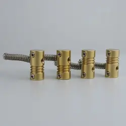 4 Pcs Highgrade String Pitch 19mm Brass Compensated Saddles Set with Wrench Highgrade Replacement Part for Electric Bass