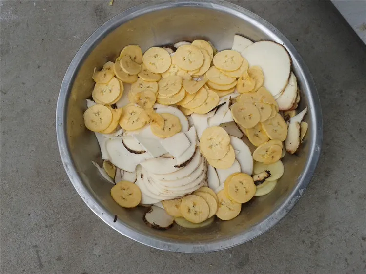 Multi-funzione di 400 kg/h capacità di macchina di taglio di verdure aglio zenzero affettatrice