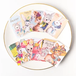 100pcs/lot Memo Pads Sticky Notes Showa cute rabbit Paper diary Scrapbooking Stickers Office School stationery Notepad