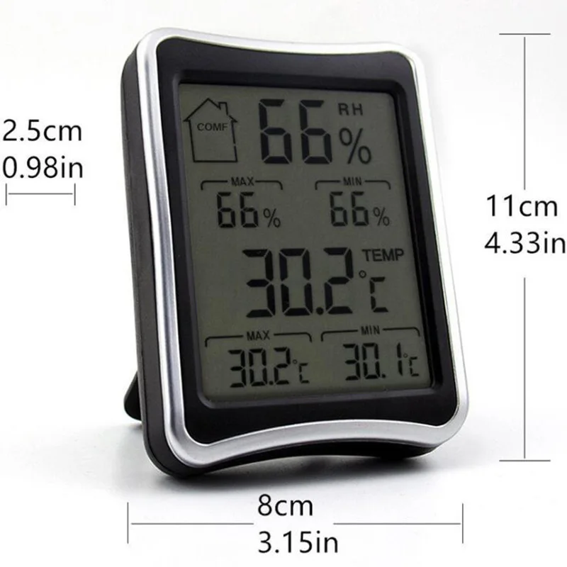 BEYLSION Digital Thermometer Hygrometer Temperature Humidity Electronic Thermometer Humidity Monitor For Plant Grow Lamp Tent