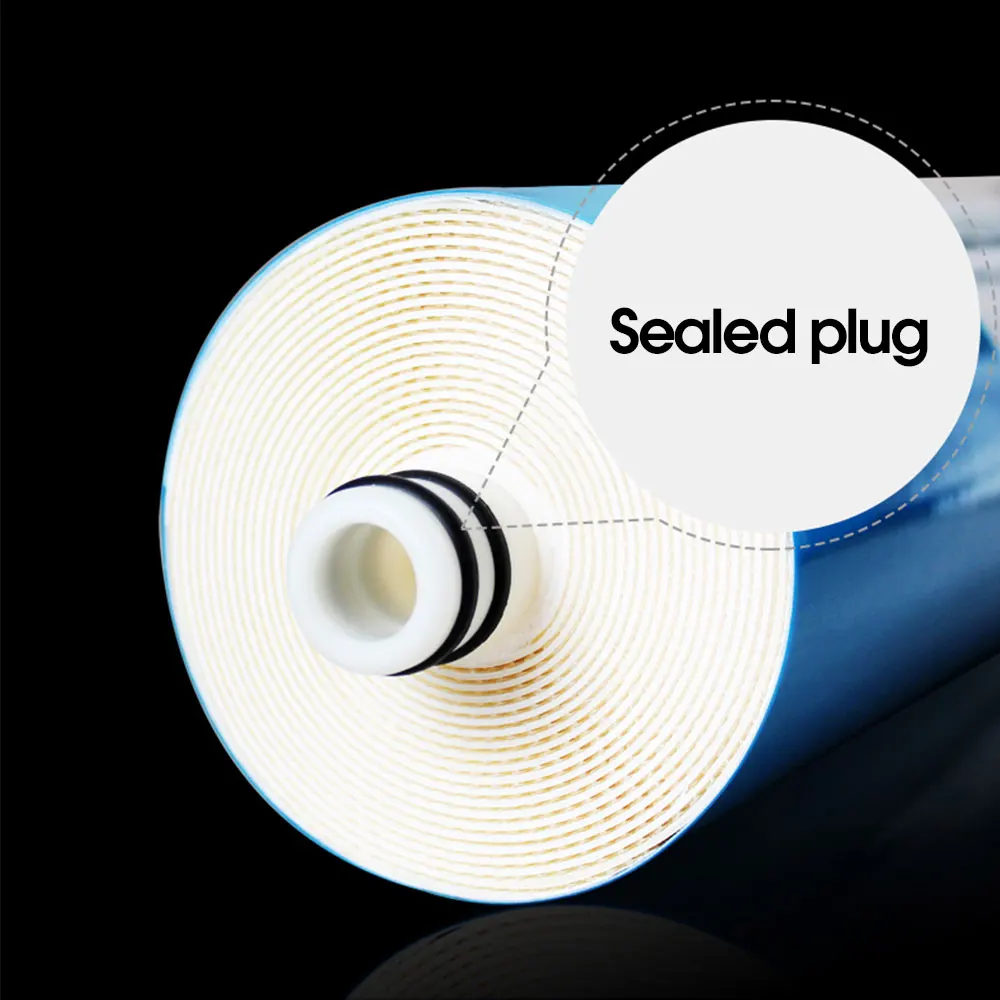 Recambio para el sistema de filtro de agua, accesorio con repuesto de ósmosis inversa, membrana RO GPD 100, filtración de agua, reducción de bacterias para la cocina