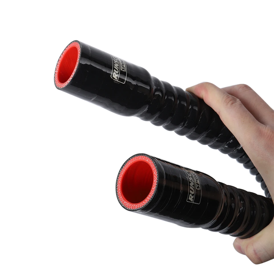 Tuyau De Radiateur Silicone 2 Plis ID 6mm Noir - 2m Longueur, Résistant Haute Température -60°C à 180°C