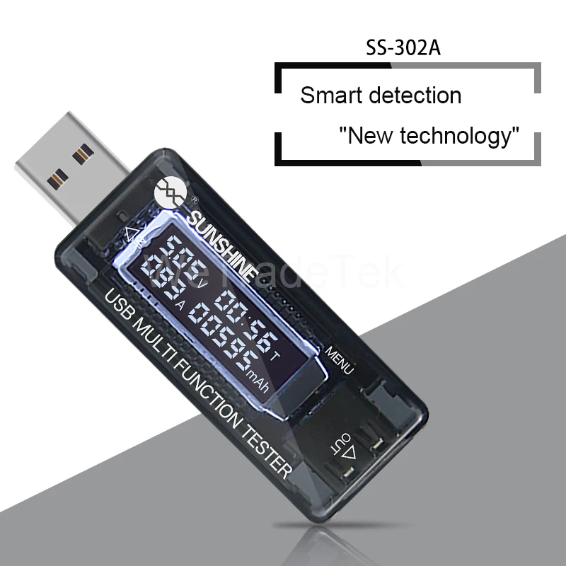 Detector de carga USB, probador de corriente y voltaje, fuente de alimentación del teléfono, amperímetro de voltaje, Detector de capacidad de la batería