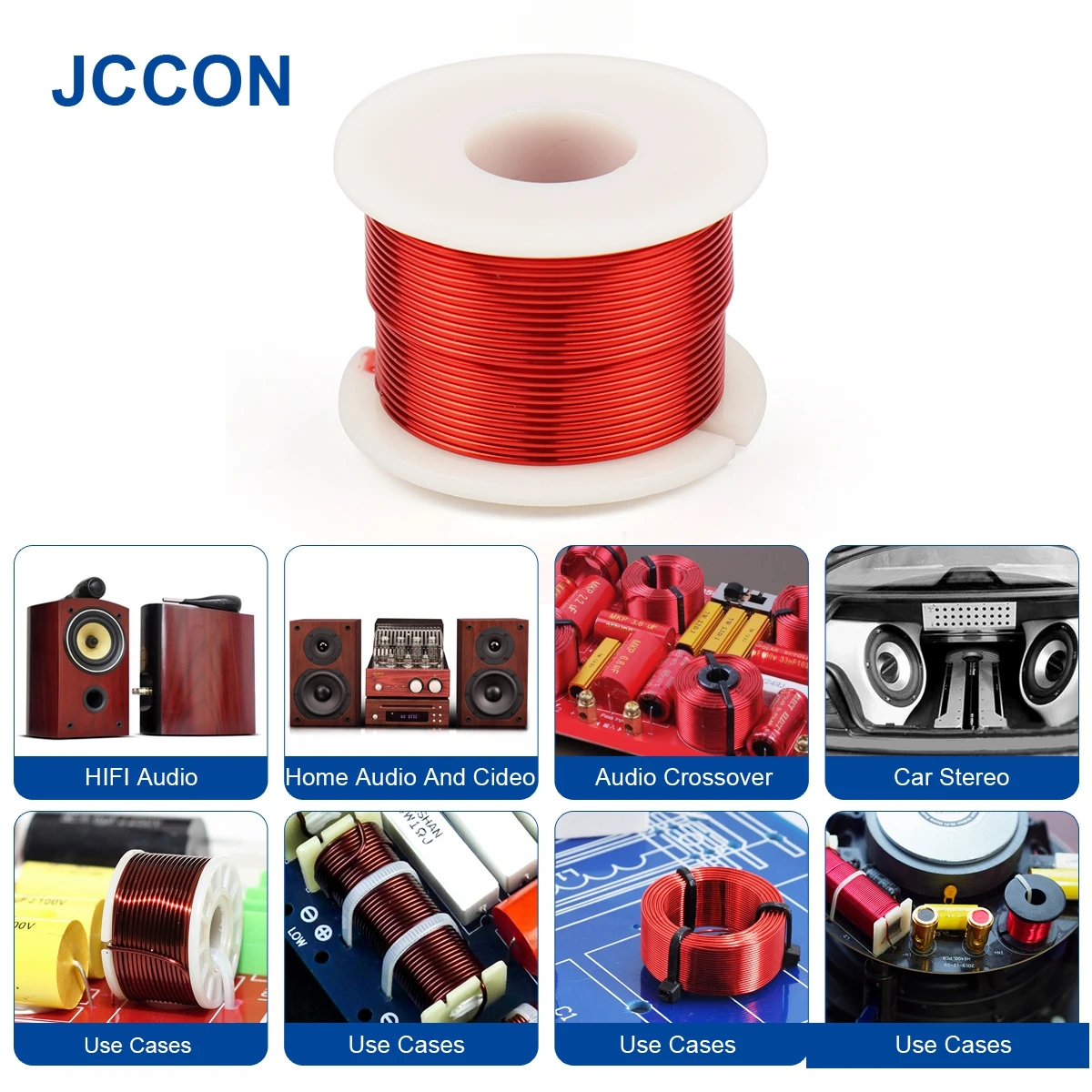 Air-core Oxygen-Free Copper Inductor Speaker Crossover Hollow Frame Coil Frequency Divider Coil Inductance For HIFI Audio