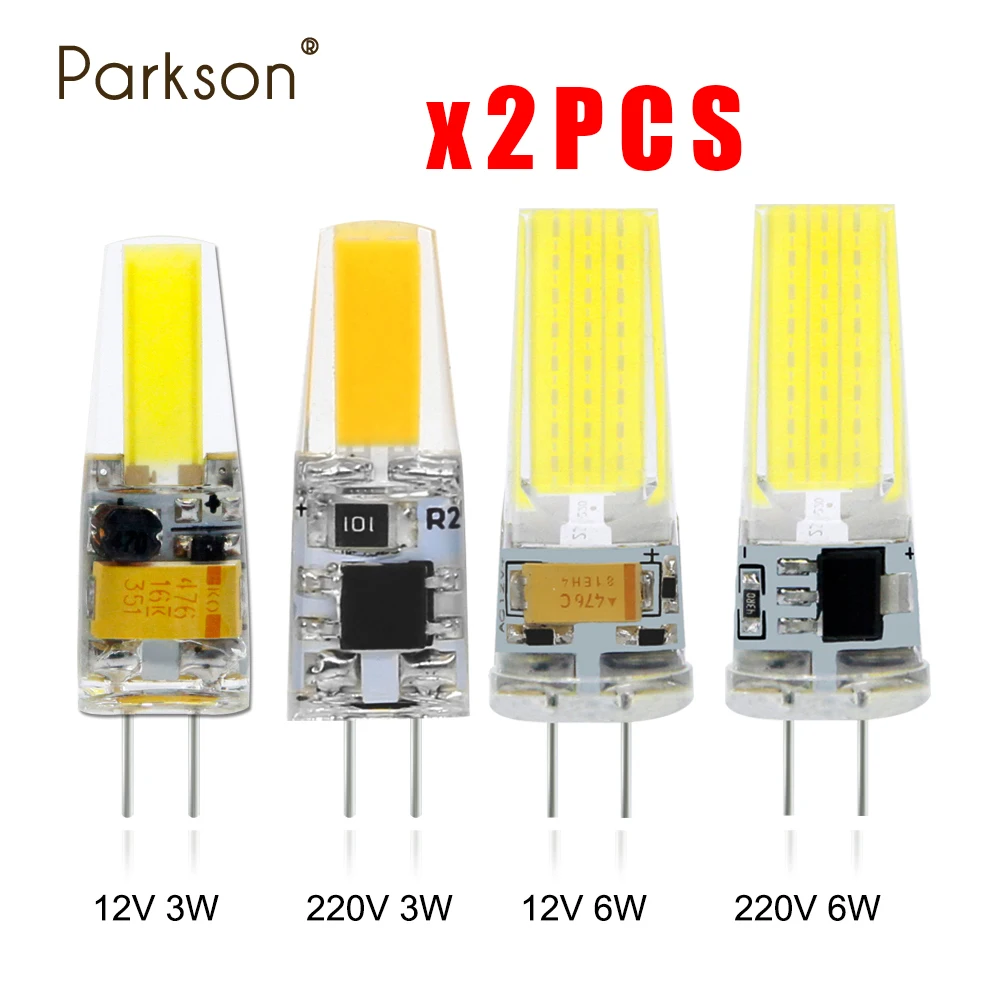 2pcs/lot G4 G9 E14 LED Bulb COB Replace Halogen Lamp AC DC 12V 220V 360 Beam Angle COB Replace Halogen Lamp Chandelier