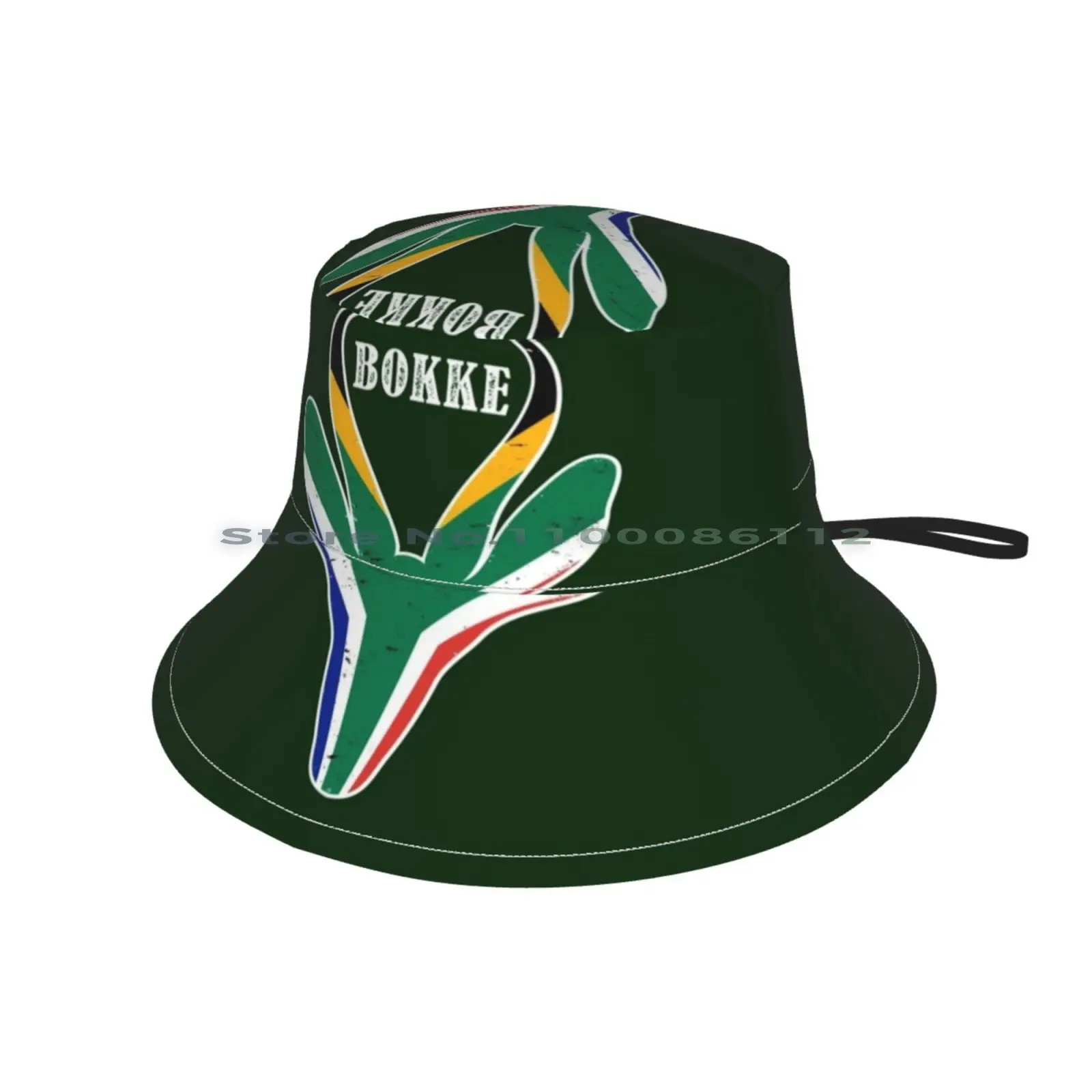 South African Rugby Springbok Bokke Bucket Hat Sun Cap South Africa Bokke Bokbefok Braai Flyhalf Hooker Tackle Brimless Knitted