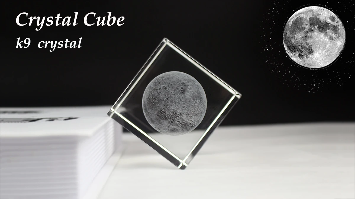 3D Human Anatomical Model Crystal Laser Brain Sculpture Cube Paperweight Figurines Thinking Medical Science Gift
