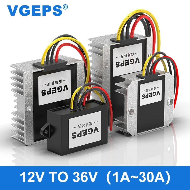 12V to 36V DC power boost module 9-32V to 36V automotive power converter DC-DC regulator