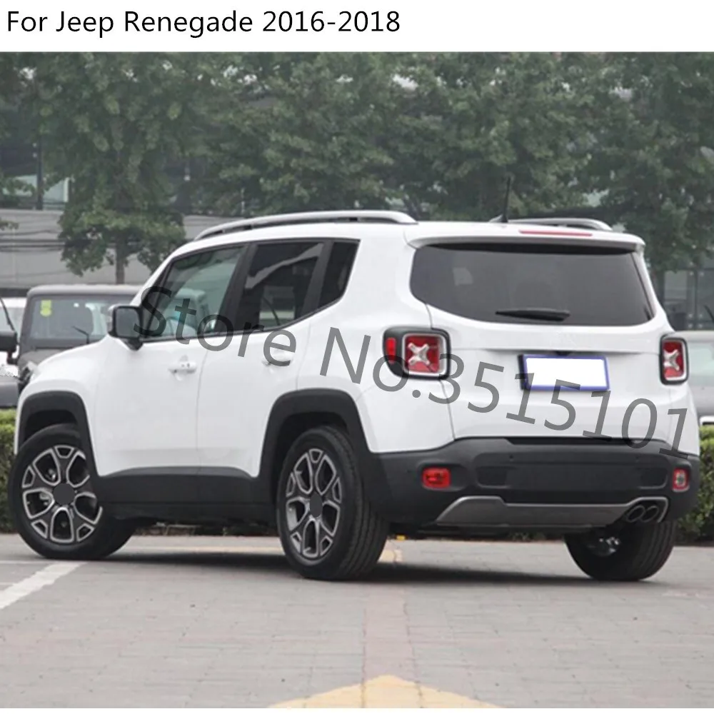 For Jeep Renegade 2016 2017 2018 2019 2020 2021 Styling Outside Rear Bumper Trim Stainless Steel Scuff Sill Trunk Plate Pedal