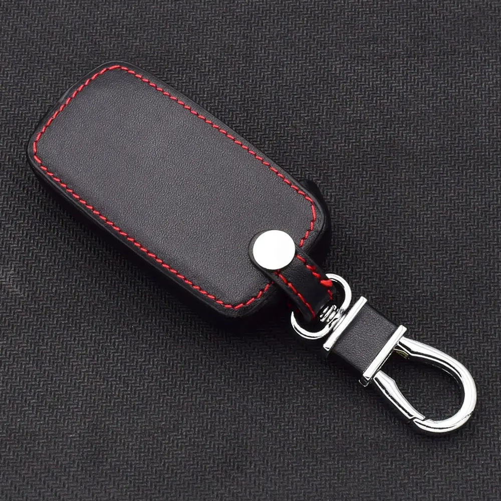 Leather Car Key Case For Jeep Renegade Hard Steel 2016 4 Buttons Folding Remote Fob Cover Protector Accessory Auto Keychain Bag