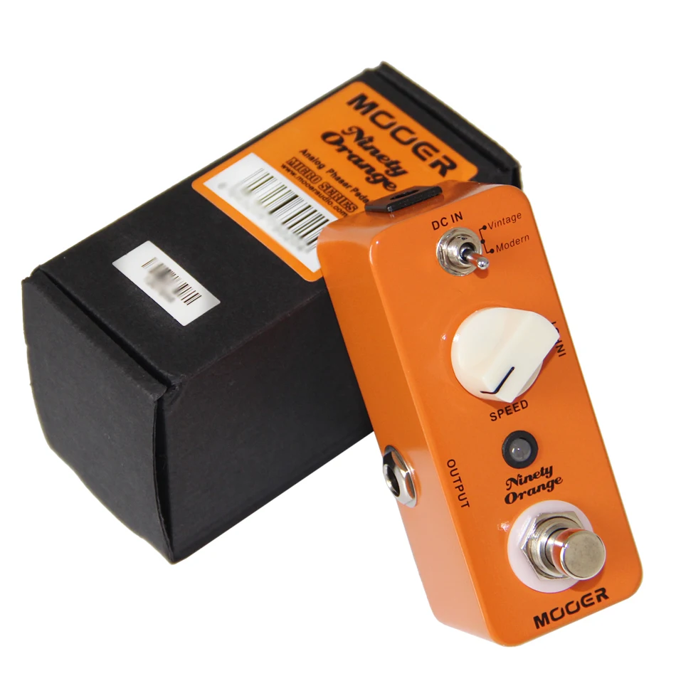 Mooer noventa laranja phaser pedal efeitos de guitarra circuito