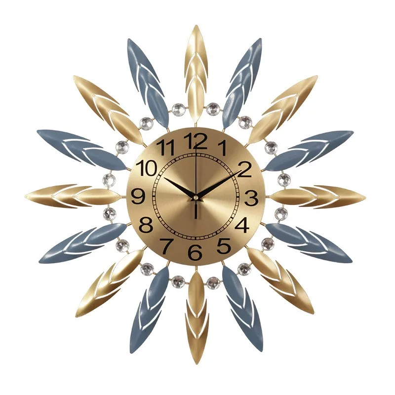 

Large Metal Wall Clock Quiet Living Room Decoration Nordic Wall Watches Home Decor Industrial Creative Art Kitchen Clocks Gift