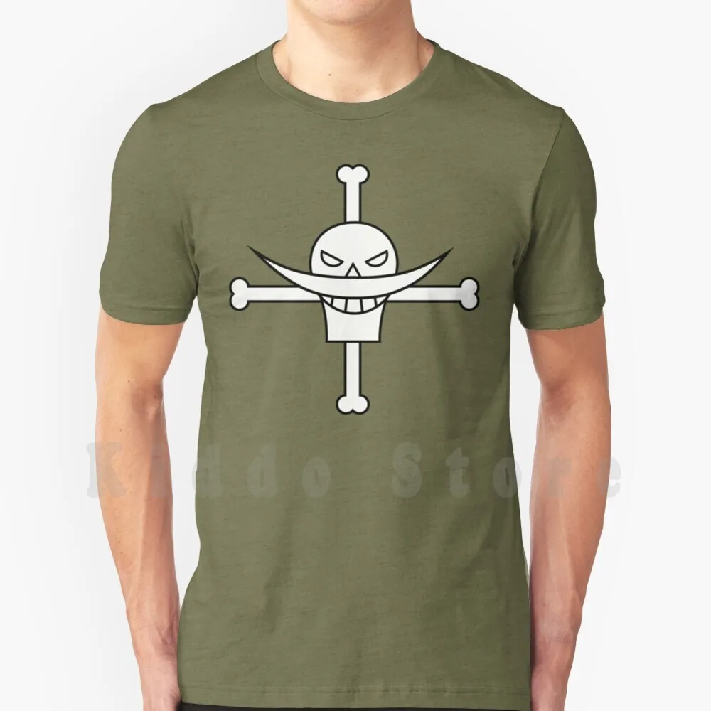 Whitebeard Pirates Jolly Roger T Shirt Men Cotton Cotton S-6xl Whitebeard Pirates Anime Monkey D Luffy One