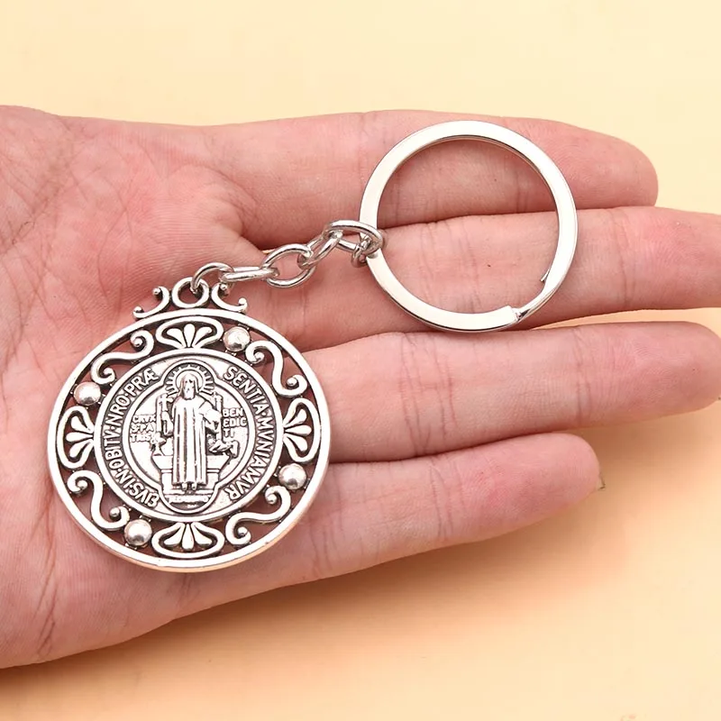 1pcs Retro Religious Keychain, Christian Charms, Catholic Charms, 3D Bible Charms, Virgin Mary Charms, Holy Father Charms, A329