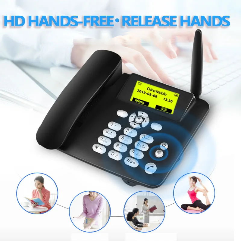 Cordless Phone for Elderly GSM Support SIM Card Fixed Landline Phone Fixed Wireless Telephone Home Office